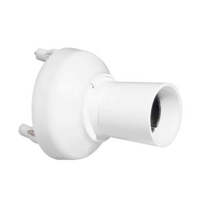 Clipsal Batten Holder Surface Mount BC Clip-On Cover With Hollow Wall Anchors | 2530LT-WE