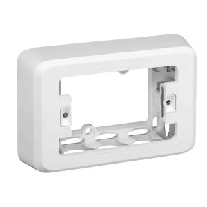 Clipsal Iconic Shallow Mounting Block 1 Gang 32mm Vivid White | 3000SM-VW