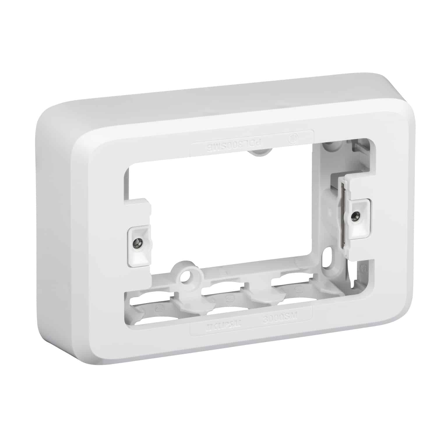 Clipsal Iconic Shallow Mounting Block 1 Gang 32mm Vivid White | 3000SM-VW