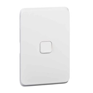 Clipsal Iconic Cover Skin 1 Gang Switch Extra White | 3041C-XW