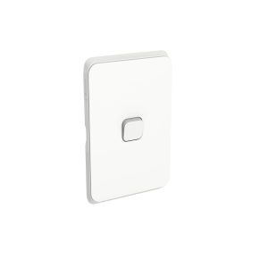 Clipsal Iconic 1 Gang Grid and Plate Vivid White | 3041VH-VW