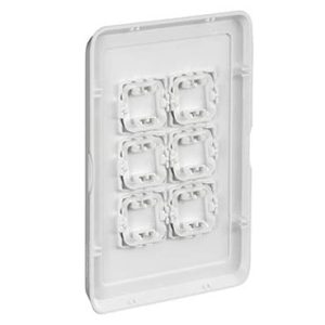 Clipsal Iconic Cover Skin 6 Gang Switch Extra White | 3046C-XW - Image 3
