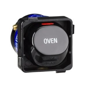 Clipsal 30 Series Switch Mech 35A Marked OVEN Black Electric | 30M35OV-BK