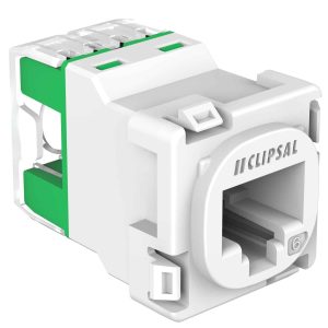 Clipsal 30 Series R45 Data Jack Cat6 White | 30RJ45SMA6C-WE