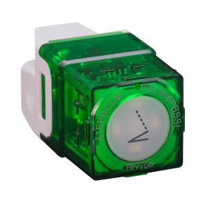 Clipsal Iconic 40 Series Push Button Remote Mech Control Link With Led Indicator 3 Wire Vivid White | 41EPBCLM-VW