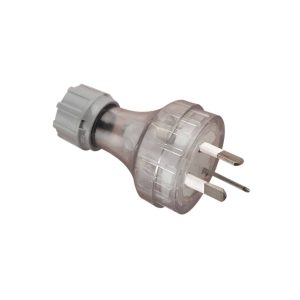 Clipsal Plug Top Extra Heavy Duty 10A 3 Pin Transparent Suitable for 1.5mm Cable | 439SXHD-TR
