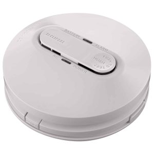 Clipsal Photoelectric Smoke Alarm Firetek Surface Mount 240V Mains Powered Rechargeable 10-Year Lithium Battery Backup | 755RLPSMA4