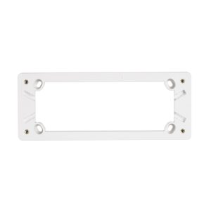 Clipsal Classic C2000 Quad GPO Mounting Block 25mm White Electric | C2015D4MB-WE