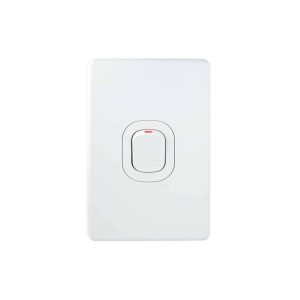 Clipsal Classic C2000 1 Gang Cooker Switch 45A White Electric | C2031/45-WE