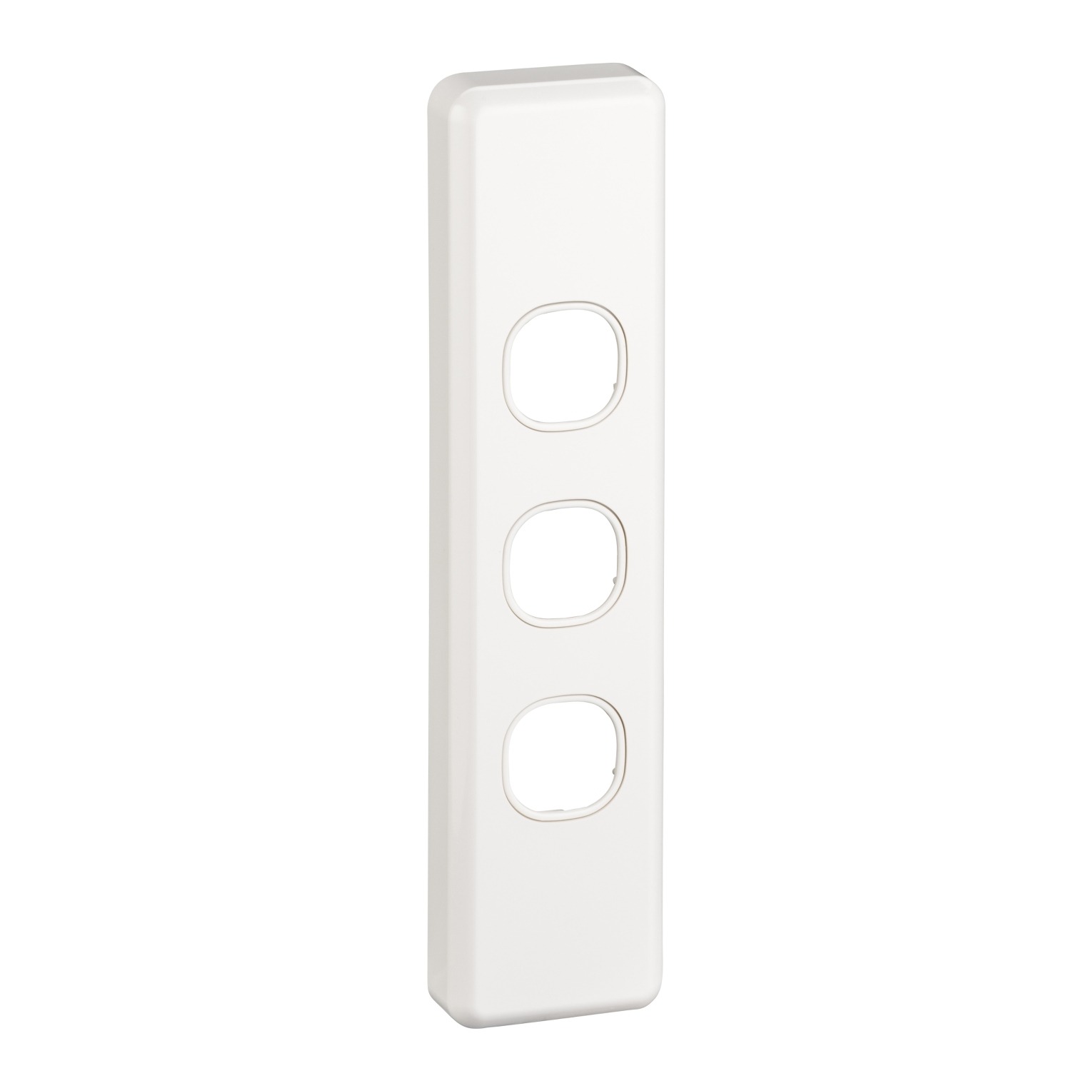 Clipsal Classic C2000 3 Gang Architrave Grid and Plate White Electric | C2033-WE