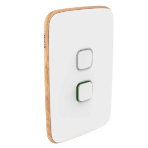 Clipsal Iconic Essence Cover Skin 1 Gang Cooker Switch Arctic White | E3041/45C-AW