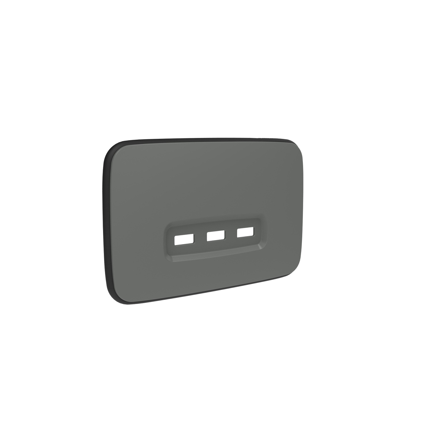 Clipsal Iconic Essence Cover Skin 3 USB Charger Ash Grey | E3043USBC-AG