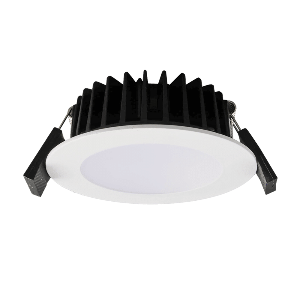 SAL ECOGEM 10W LED Downlight Tri-Col Dimmable IP44 Satin Nickel | S9041TC-SN