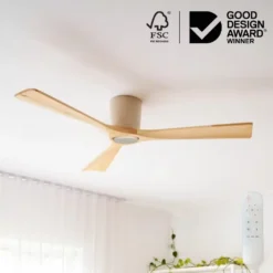 Fanco EarthFirst Gaia DC Ceiling Fan with Base Cap & Remote - 54" | F2211/619A