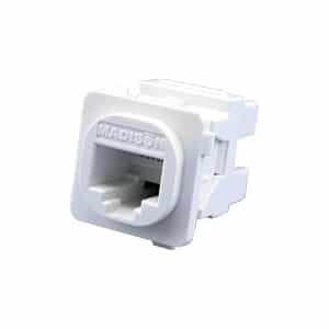 Garland Cat6 RJ45 Outlet Jack For Clipsal Style Faceplates [50 tub] | MT64501CTUB