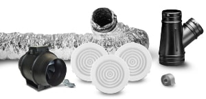 Fantech Trade Heat Transfer In-Line Duct Mounted Fan Kit 1 to 2 Room | FTPHTK1-2
