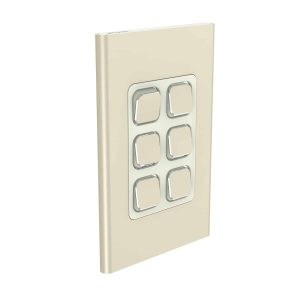 Clipsal Iconic Styl Cover Skin 6 Gang Switch Crowne | S3046C-CE