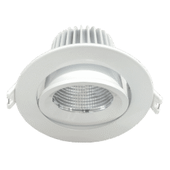SAL ECOSTAR 9W LED Gimble Downlight Tri-Col Dimmable Satin Nickel | S9046TC-SN