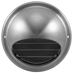 Fantech Trade External Louvre Dome Vent Grille Stainless Steel 304 150mm | EDVSS150