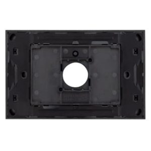 Clipsal Saturn Zen Grid and Plate 1 Gang Less 30 Series Mech Zen Black | Z4031VH-ZB