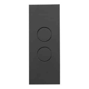 Clipsal Saturn Zen 2 Gang Architrave Switch With LED Indicator 20A/16AX Zen Black | Z4062AL-ZB