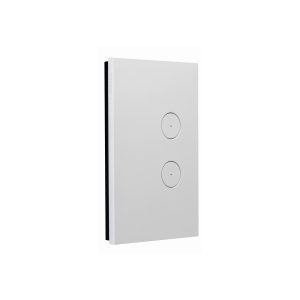 Clipsal Saturn Zen 2 Gang Switch With LED Indicator 20A/16AX Zen White | Z4062PBL-ZW
