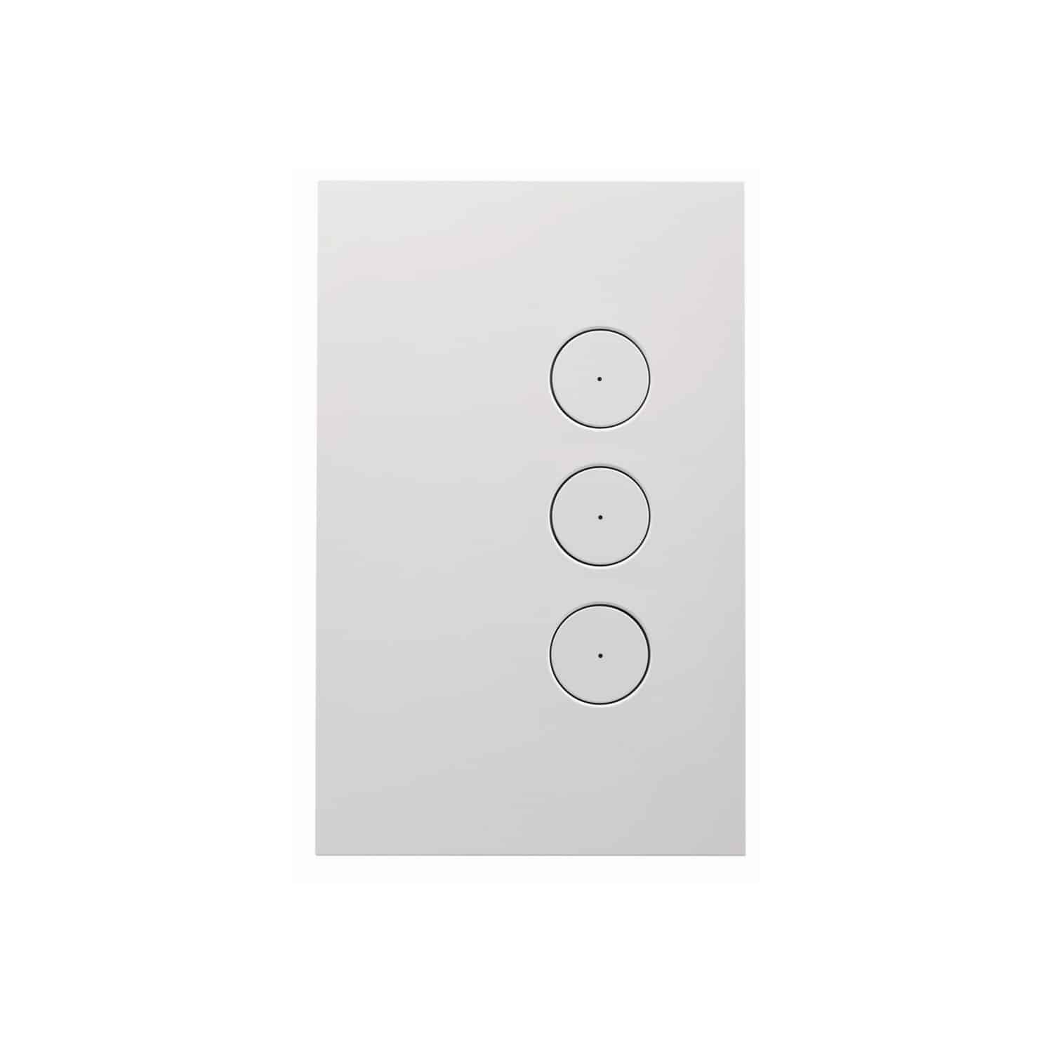 Clipsal Saturn Zen Grid and Plate Less Mechanism 3 Gang Zen White | Z4063VH-ZW