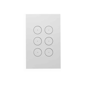 Clipsal Saturn Zen Grid and Plate Less Mechanism 6 Gang Zen Black | Z4066VH-ZB