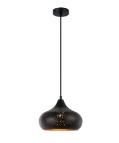 CLA PENDANT ES Black CHAMPAGNE GLASS OD250mm w/Gold | MARRAKESH04