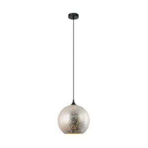 CLA PENDANT ES 40W Satin Chrome Wine Glass With White Interior | ROCHE2
