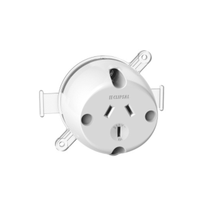 Clipsal Surface Socket 3 Pin 10A White | 413WE