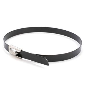 Solar Cable Ties 304 Stainless Steel Nylon Coated 360mm x 4.6mm (100 Pack) | SOLCCT36046SS