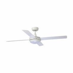 Fanco Eco Silent DC Ceiling Fan with LED Light & Remote - White 52" | F1121/101B