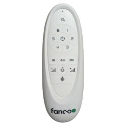 Fanco Sanctuary DC Ceiling Fan with Remote - Black with Natural Blades 52" | F6000/219A - Image 3