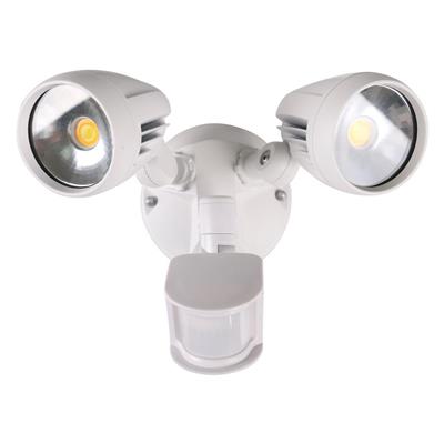 Domus MURO-PRO Twin LED Sensor Flood 2x15W Tri-Col IP54 Black | 25062 - Image 3