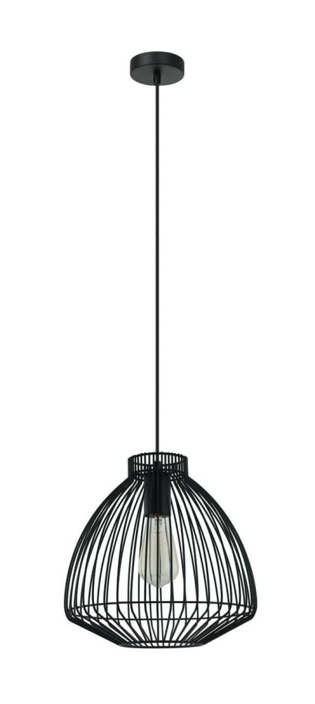CLA PENDANT ES OD300mm H285mm BLK Cone (Concave) Wire Cage | MANU1