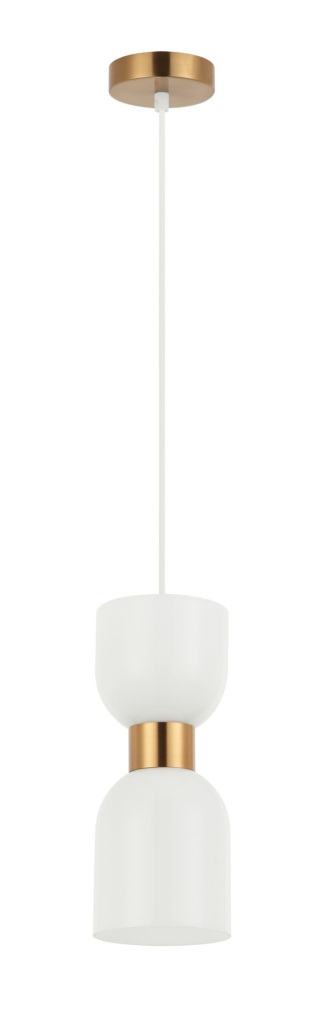 CLA PENDANT ES Opal 2 x Glass Ellipse w/Brass OD120mm | CLESSIDRA2