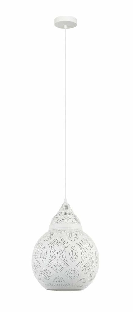 CLA PENDANT ES Wh BELL OD300mm w/White Interior | MARRAKESH06