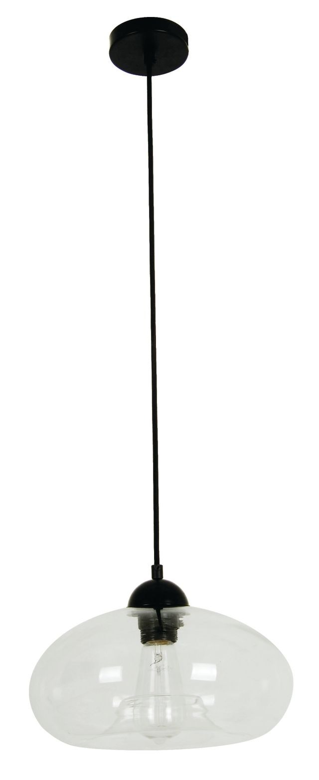CLA PENDANT ES Clear Glass OVAL OD275mm | MASON8