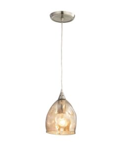 CLA PENDANT ES Champagne Dimpled Glass ELLIPSE OD146mm | ORDITO1