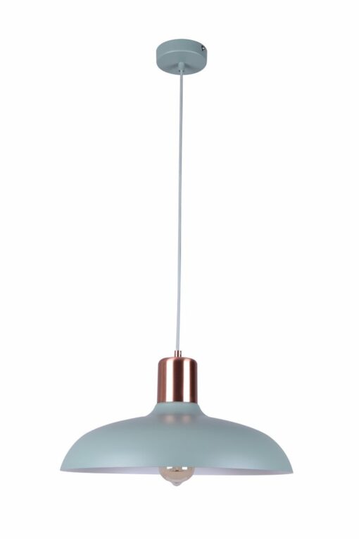 CLA PENDANT ES Matt Green DOME w/Copper Highlight OD400mm | PASTEL12A
