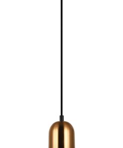 CLA PENDANT ES Amber Glass Antique Brass Rnd Top CYLINDER OD80mm | PASTILLE2