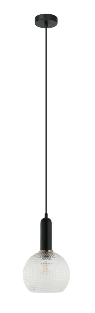 CLA PENDANT ES OD200mm H320mm Wine Glass Clear Segmented Glass | PELOTA6