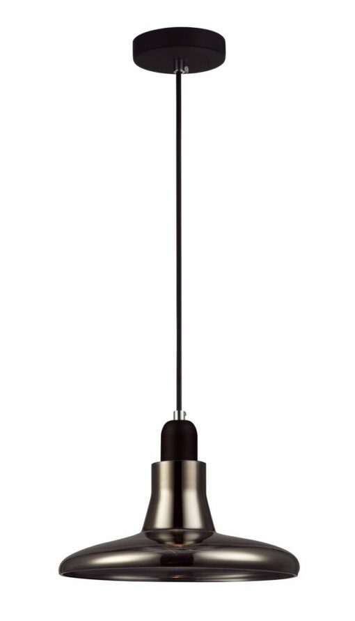 CLA PENDANT GU10 Smoke Blk MARTINI GLASS OD240mm | RIVERINA