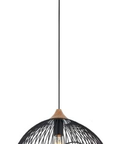 CLA PENDANT ES Blk WIRE DOME w/wavy edge OD400mm | SPIAGGIA1