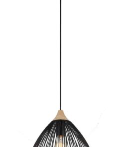 CLA PENDANT ES Blk WIRE CONE w/wavy edge OD330mm | SPIAGGIA3