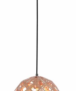CLA PENDANT ES Champagne Gold Embossed Tiled WINE GLASS OD300mm | TUILE5