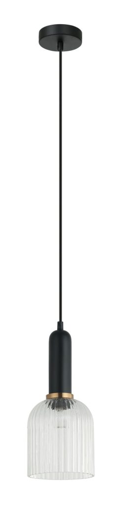 CLA PENDANT ES Clear Glass Ellipse OD140mm | VINTAJ12