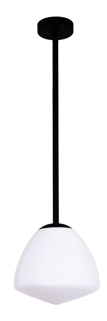 CLA PENDANT ES Matt Black / Frosted (Matt) Tipped Dome Glass OD220mm | CIOTOLA1