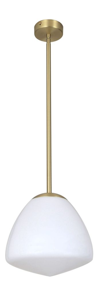 CLA PENDANT ES Antique Brass / Frosted (Matt) Tipped Dome Glass OD220mm | CIOTOLA2